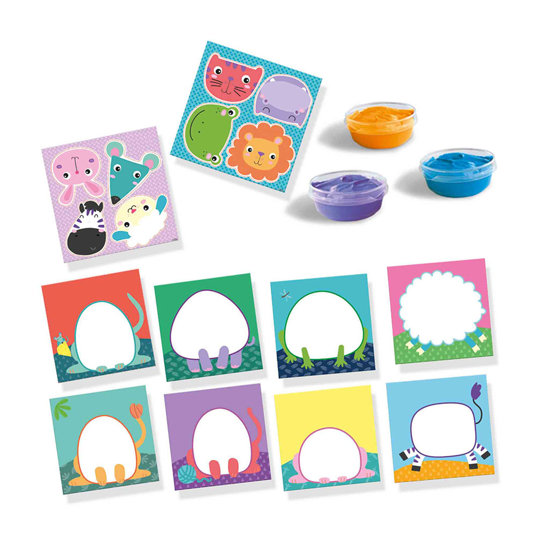 SES Creative Mitt första kreativa set, Fingermålning, djur - Från 1-4 år