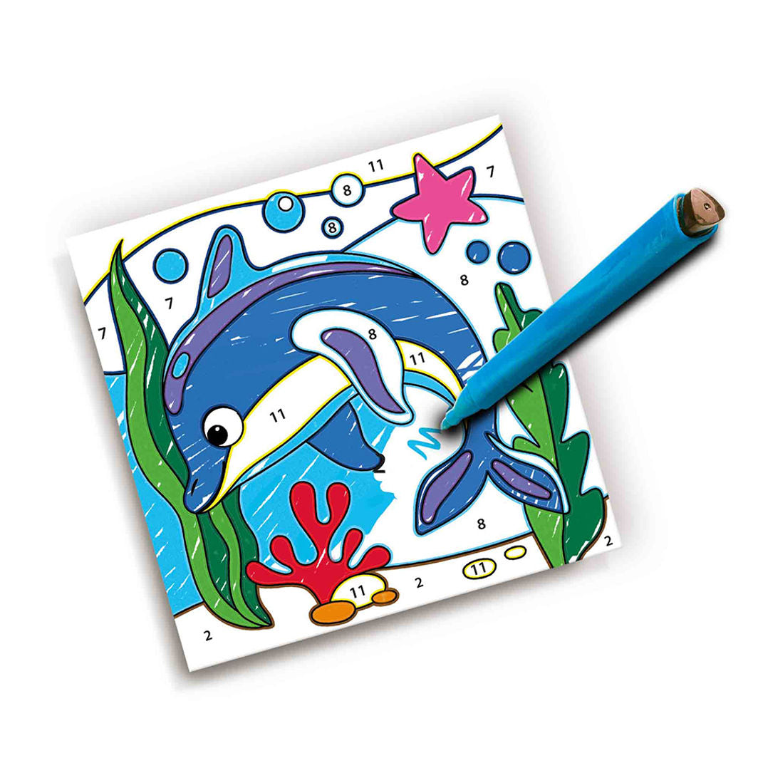 SES Creative Måla efter nummer, Tuscher med trekantigt grepp