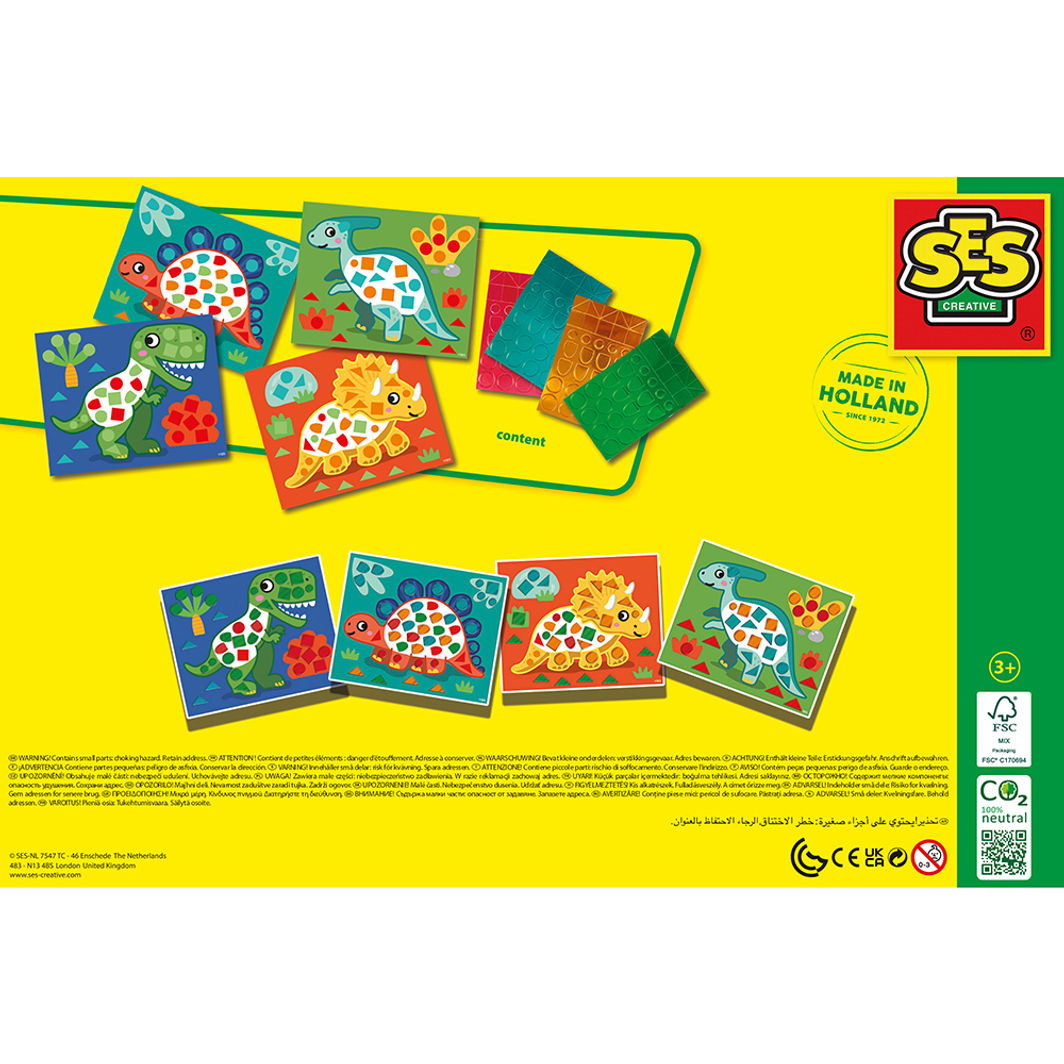 SES Creative Lär dig skapa mosaik, Dinosaurier