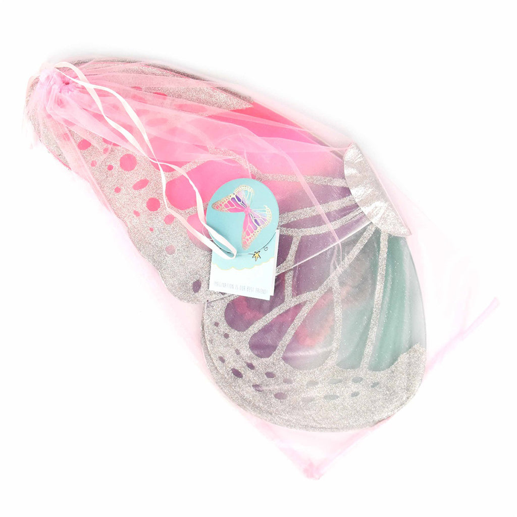 Den goda fen utklädningskläder, fjärilsvingar - Megaglitter