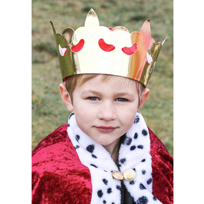 Kongekrone i pap för Fastelavn