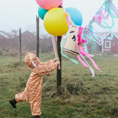 Fastelavnstunna i trä, mellan - 40 cm