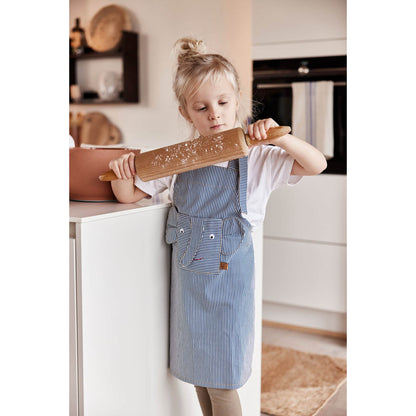 OYOY Förkläde för barn, Randig Denim Elefant