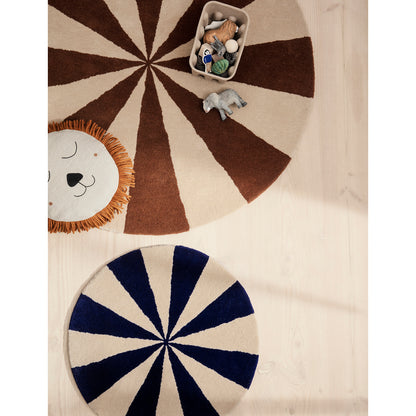 ferm Living matta, rund – Arch large, ljusblå/off-white