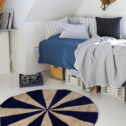 ferm Living matta, rund – Arch large, ljusblå/off-white