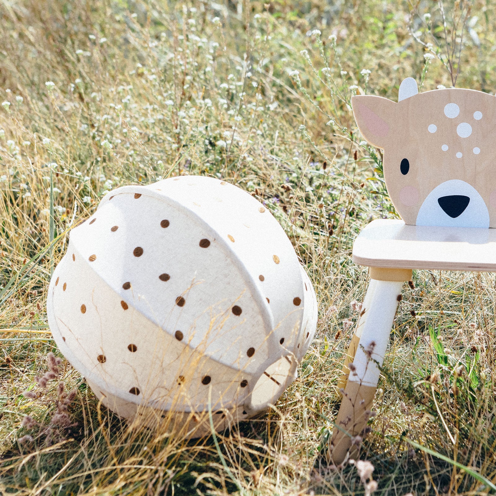 ferm Living lampskärm, Dot Embroidered Textile