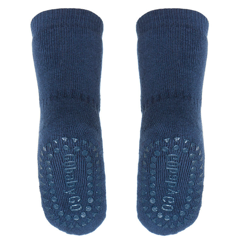 GoBabyGo halkfria strumpor med gummidynor, navy blue