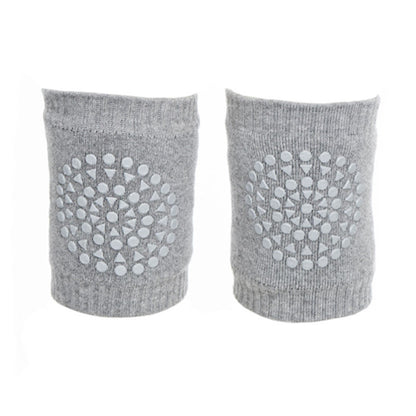 GoBabyGo knæbeskyttere m. gummidutter, grey melange