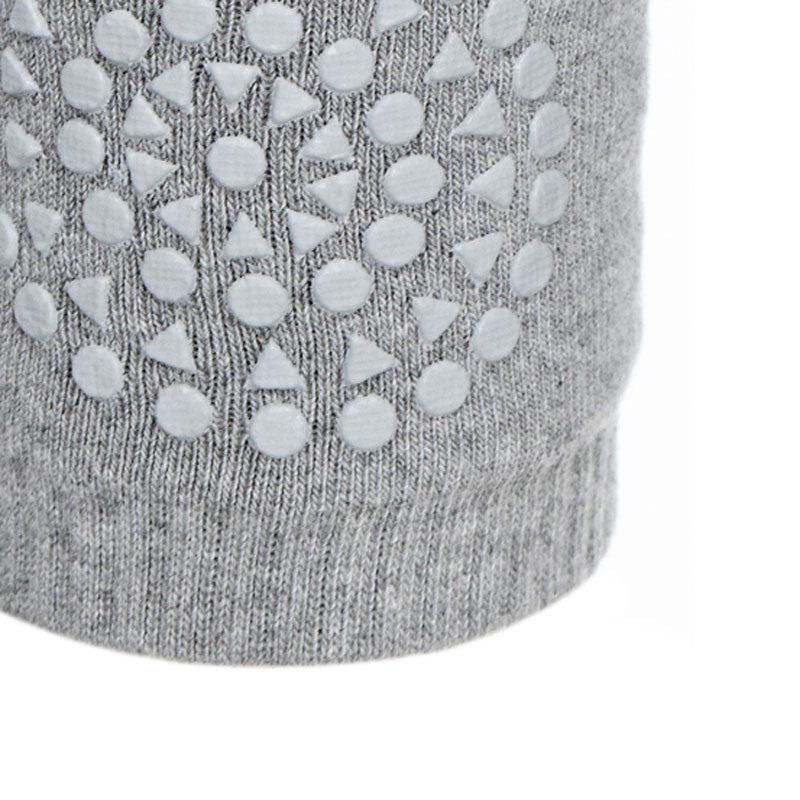 GoBabyGo knäskydd med gummiduttar, grey melange