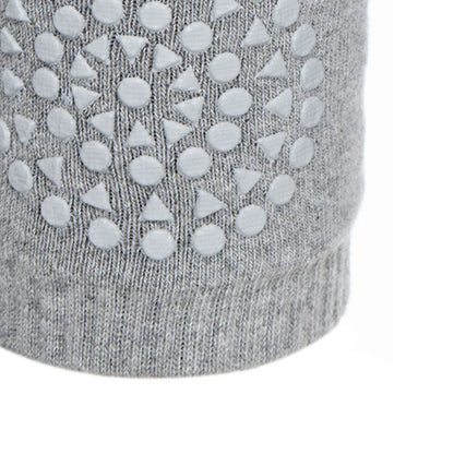 GoBabyGo knäskydd med gummiduttar, grey melange