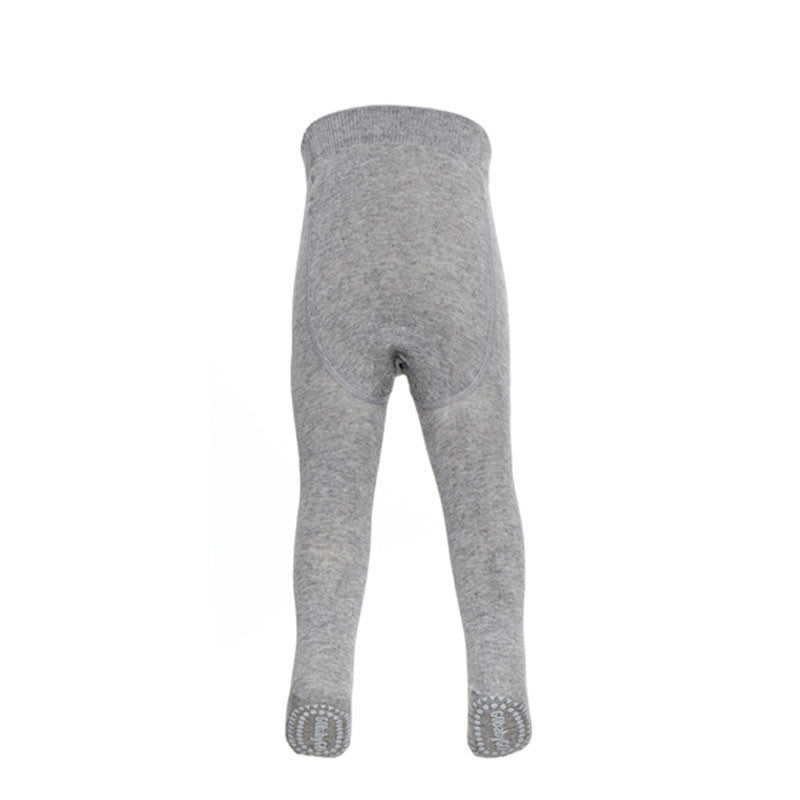 GoBabyGo kravlstrumpbyxor med gummiduttar, gråmelange