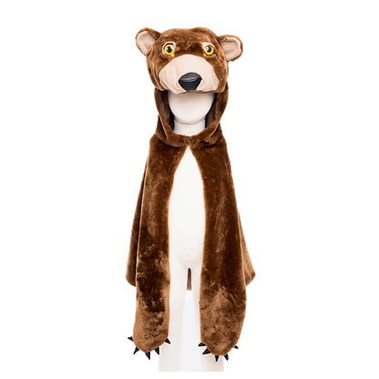Great Pretenders dyrekostume til de mindste, Woodland bjørne kappe - str. 2-6 år