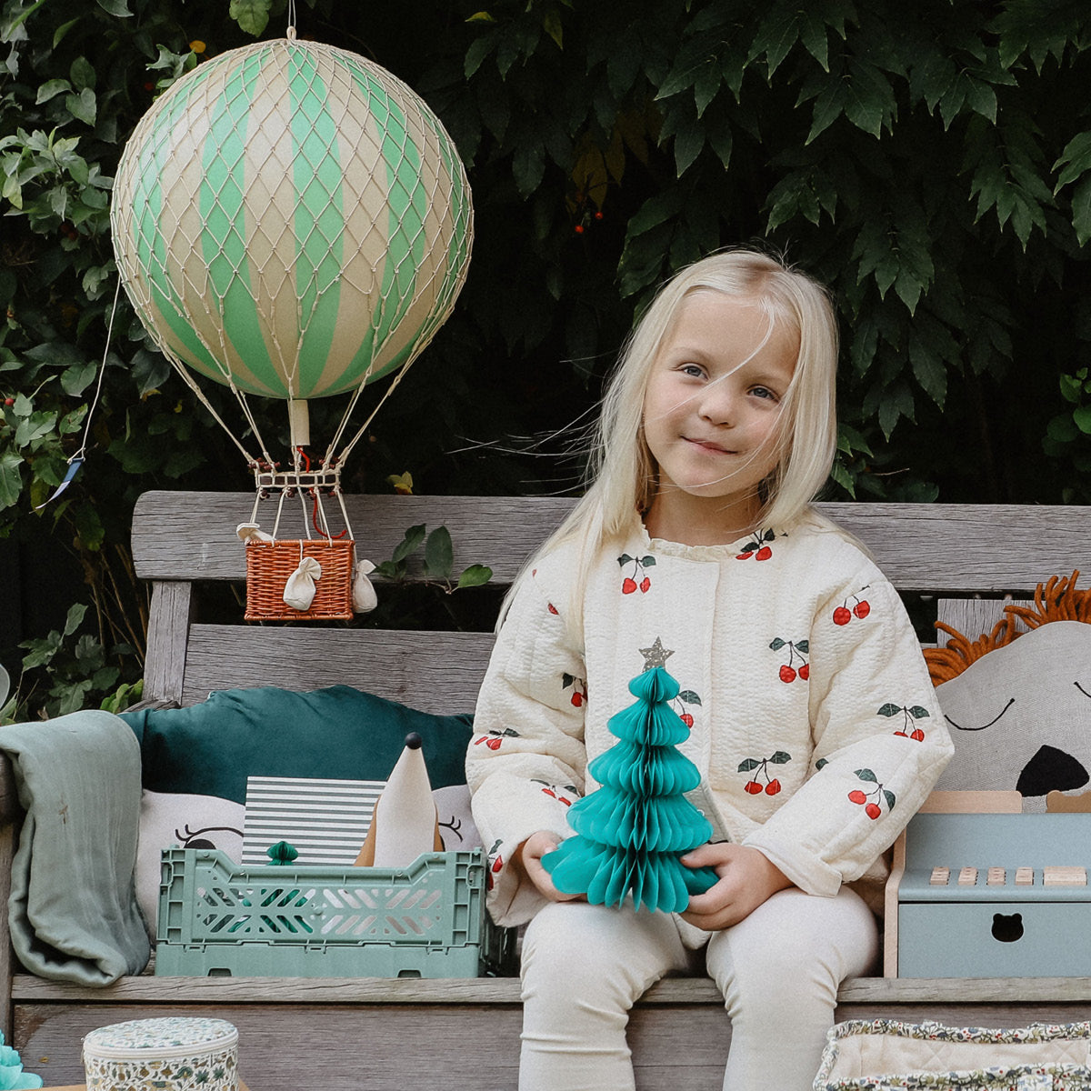 Luftballon, grön - 32 cm