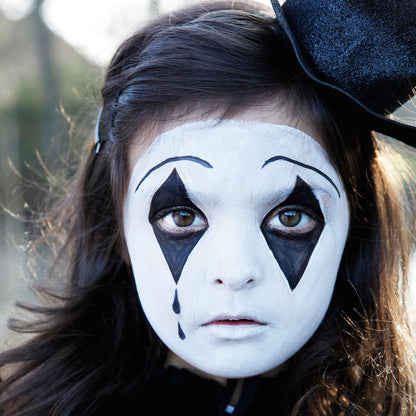 Grim Tout ansiktsfärg, vit