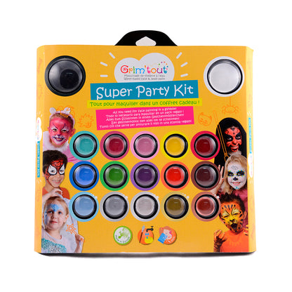 Grim Tout Ansigtssminke, Super party kids - 17 farver