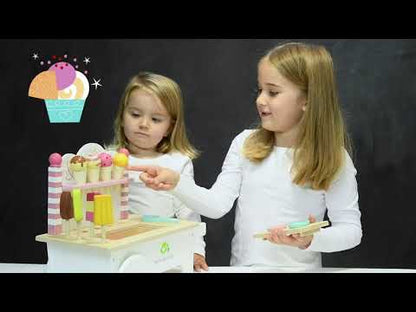 Tender Leaf, Leksaksmat i trä - Glassvagn