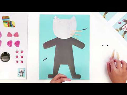 Djeco kollageset, djurmotiv