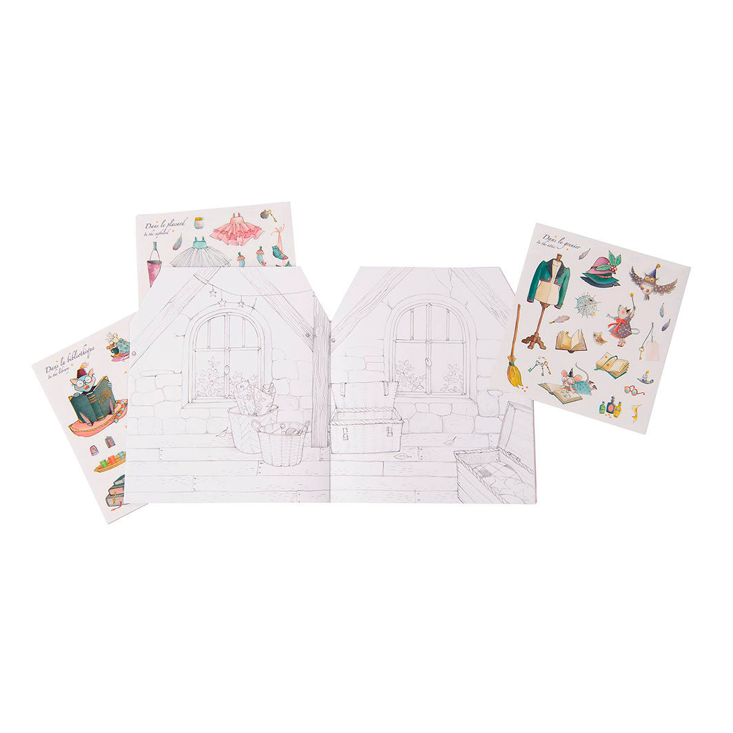 Moulin Roty klistermärkesbok, Hus