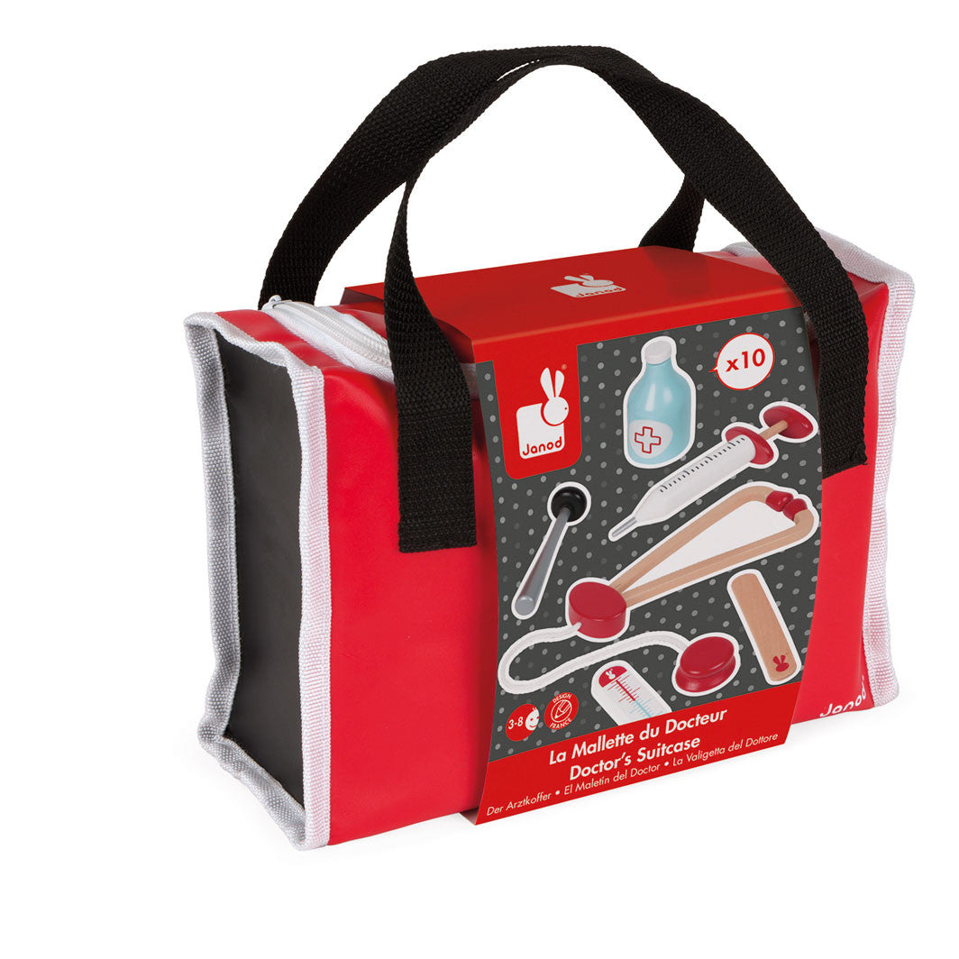 Janod doktorsväska med tillbehör i trä