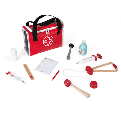 Janod doktorsväska med tillbehör i trä