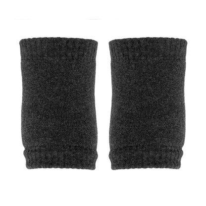 GoBabyGo knæbeskyttere m. gummidutter, dark grey melange - vist bagfra