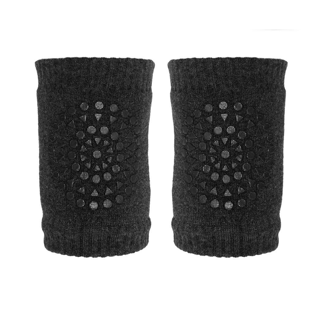 GoBabyGo knæbeskyttere m. gummidutter, dark grey melange