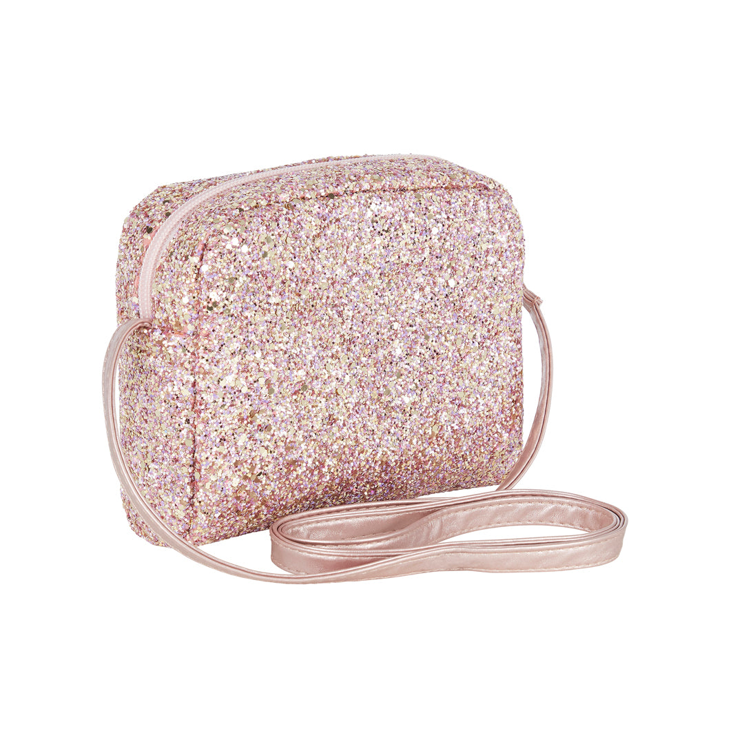 Mimi &amp; Lula skuldertaske, Pink glitter clutch