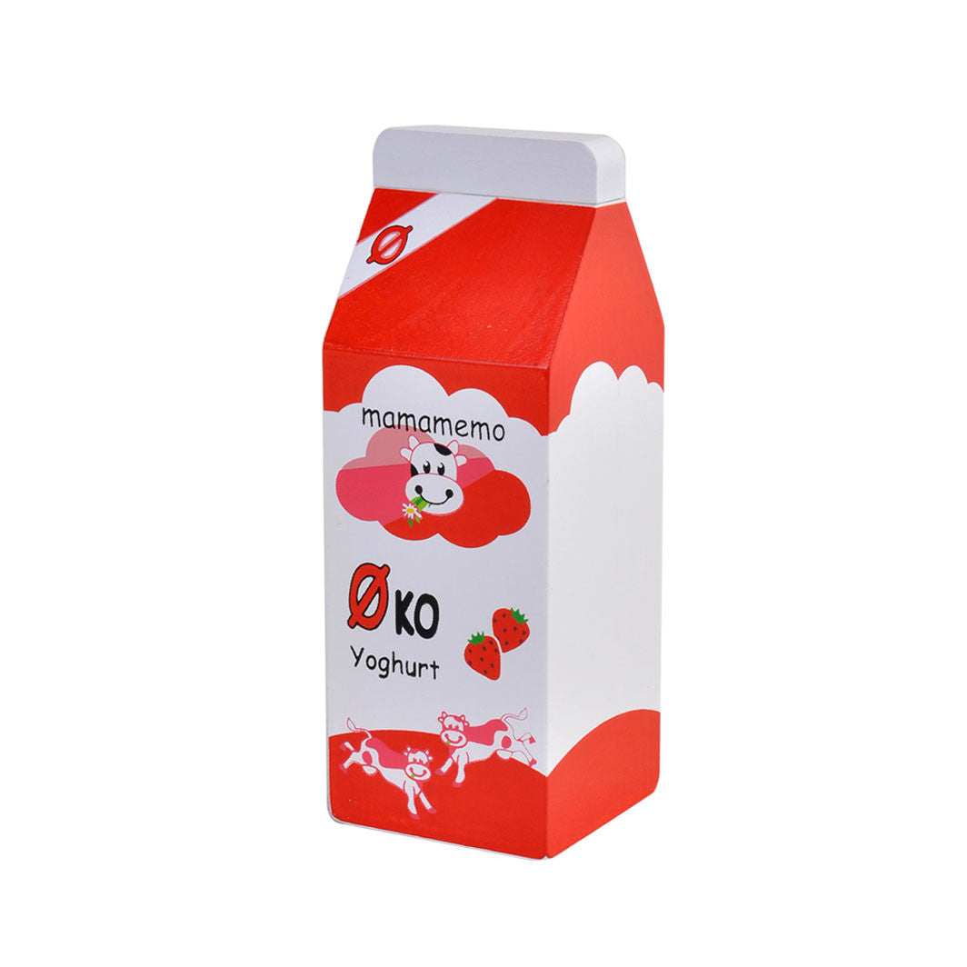 MaMaMeMo träleksaksmat, eko-yoghurt med jordgubbar