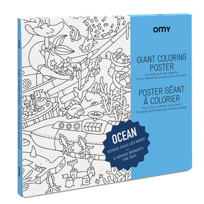 Omy stor plakat til farvelægning, Ocean 