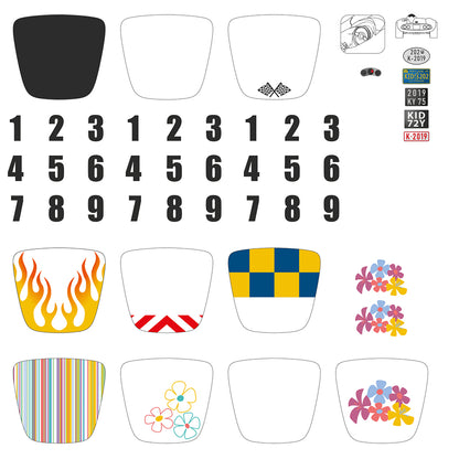 Kidycar fjärrstyrd bil med fjärrkontroll, Grön