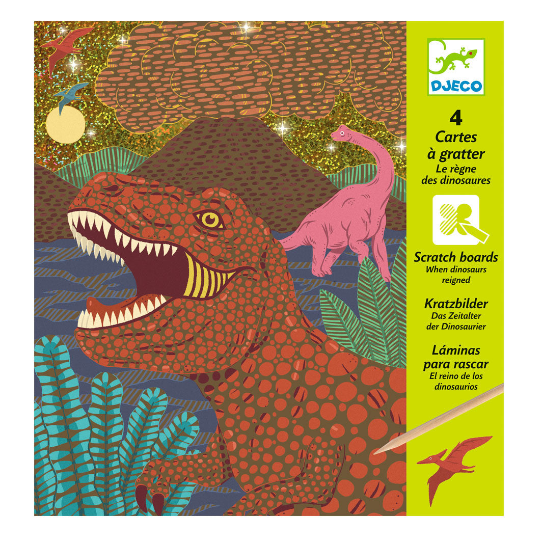 Djeco scratch kort, Dino