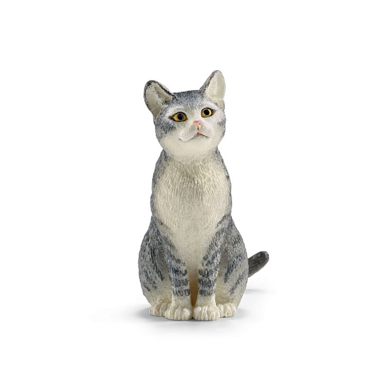 Schleich kat, siddende