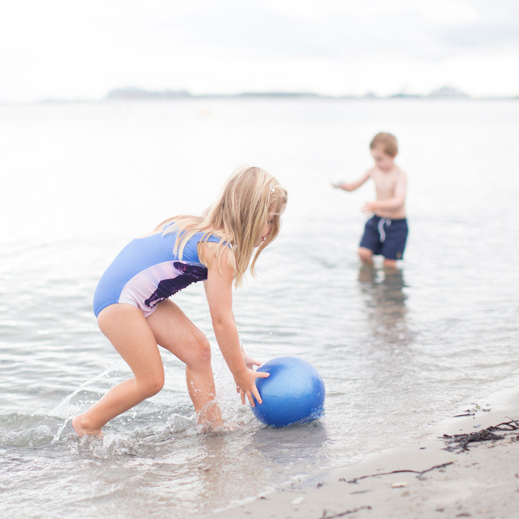 Scrunch-ball, uppblåsbar mjuk boll - Dusty rose