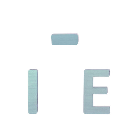 Bokstäver i trä, A - Ö - pastell pojke - produkten utgår