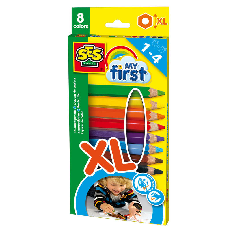 SES Creative Färgpennor, Mina första färgpennor - 8 st.