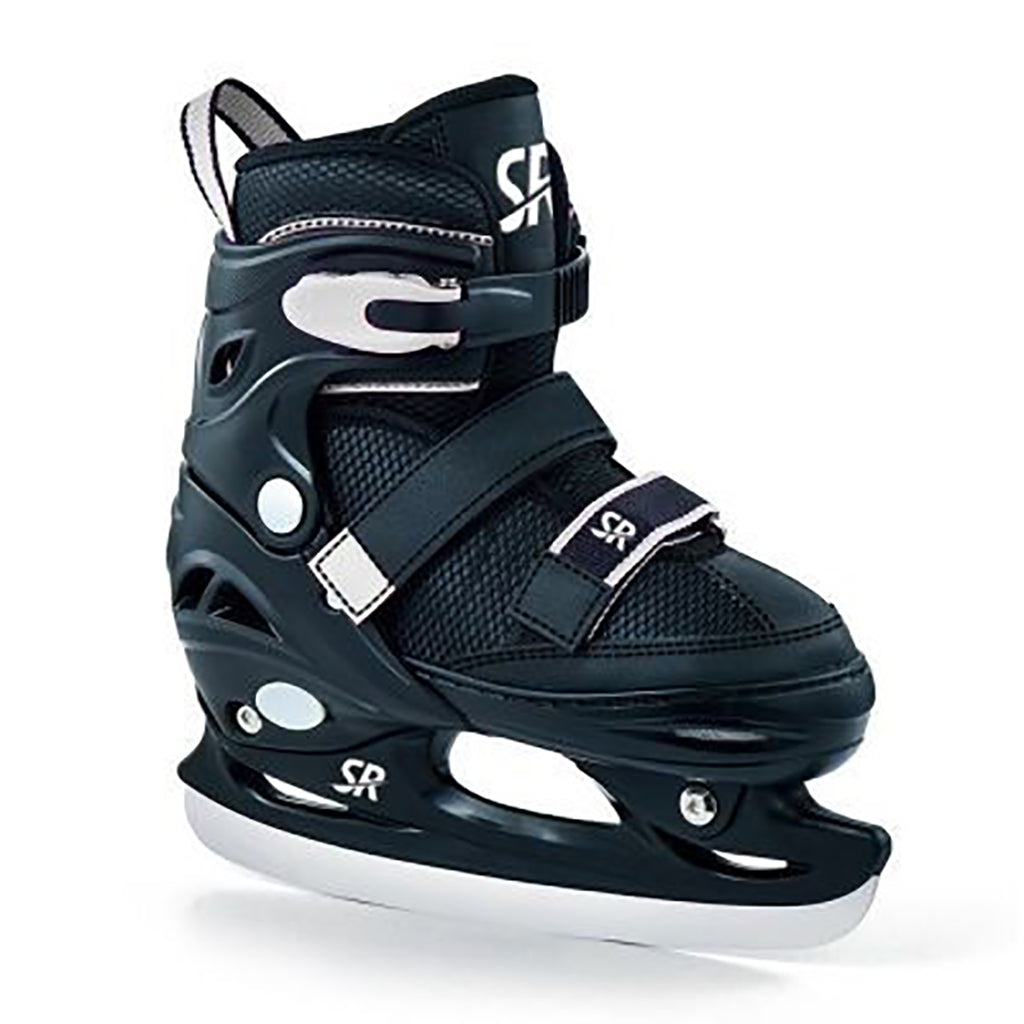 Supreme Barnskridsko, justerbar, svart/vit - Str. 27-42