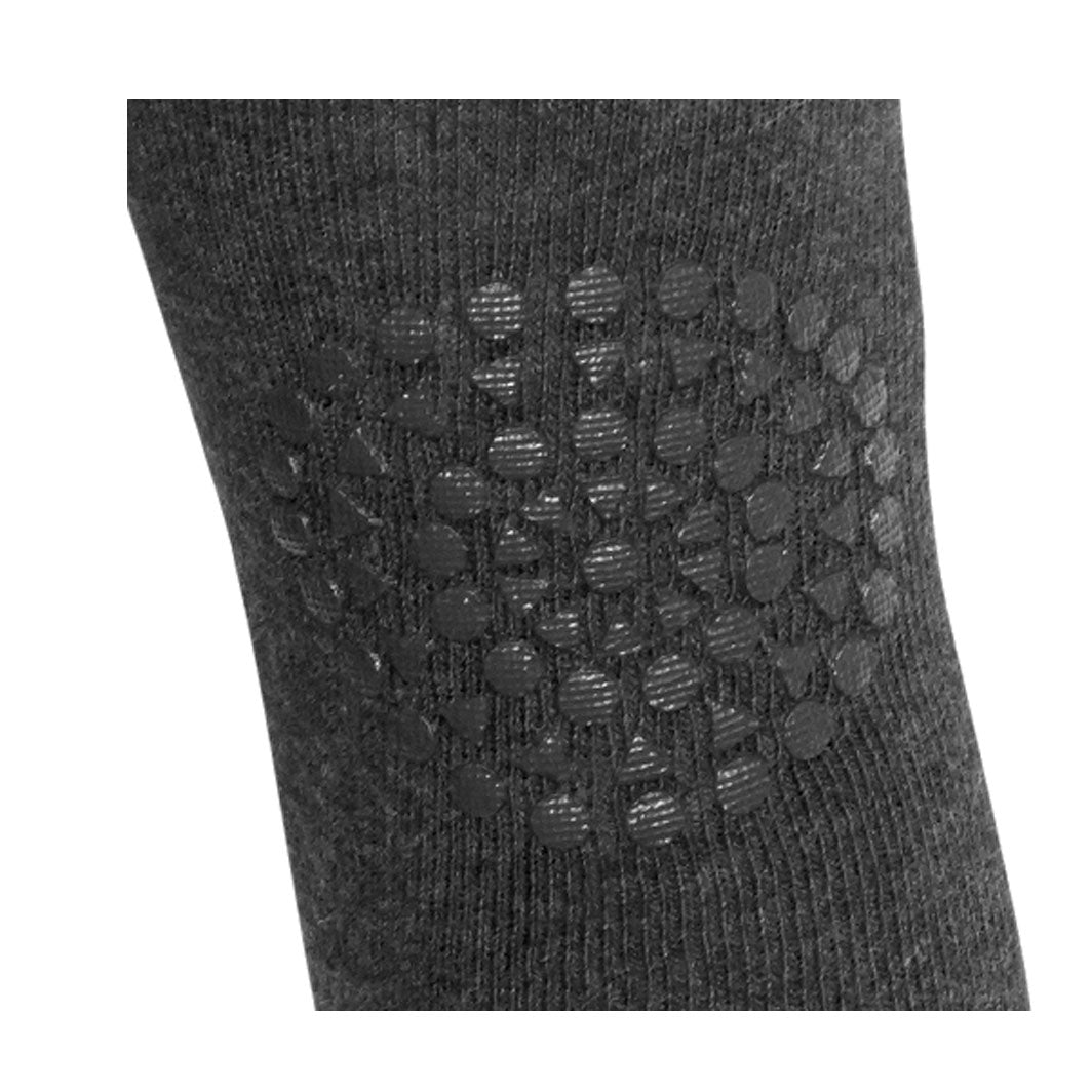 GoBabyGo kravlestrømpebuks m. gummidutter, dark grey melange - vist tæt på