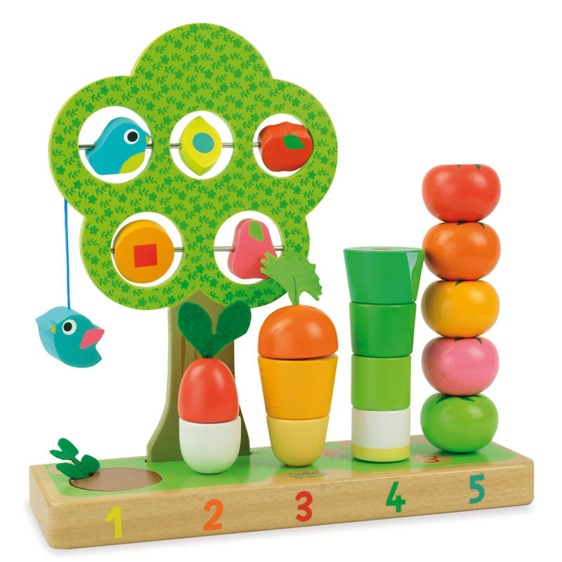 Vilac aktivitetshave, Lær at tælle - grøntsager