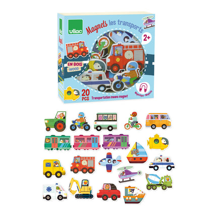 Vilac magneter i trä, transport