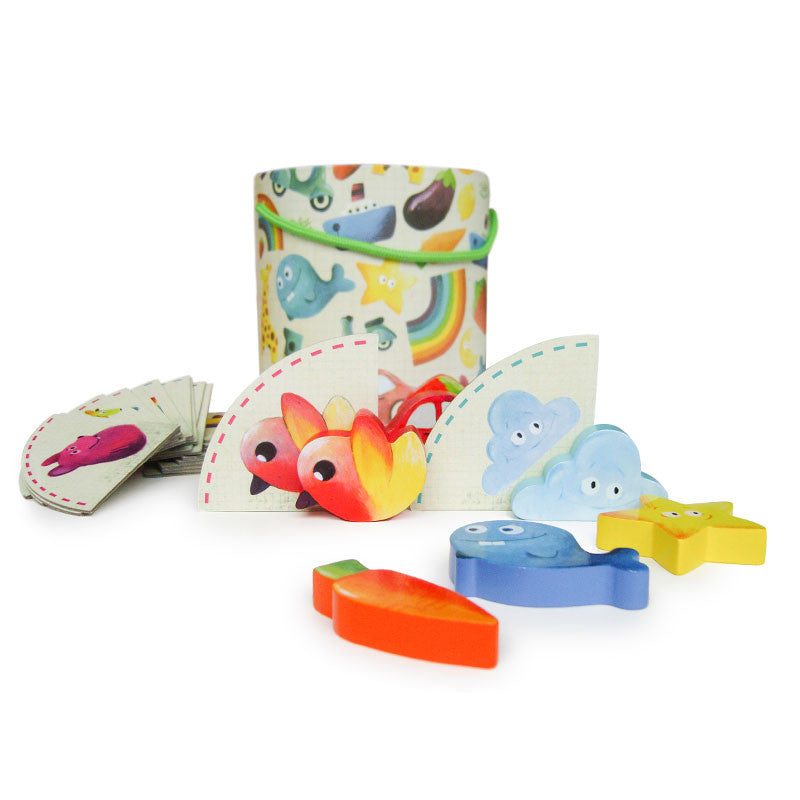 Vilac spel, Känn och hitta – sensorik- och motorikspel