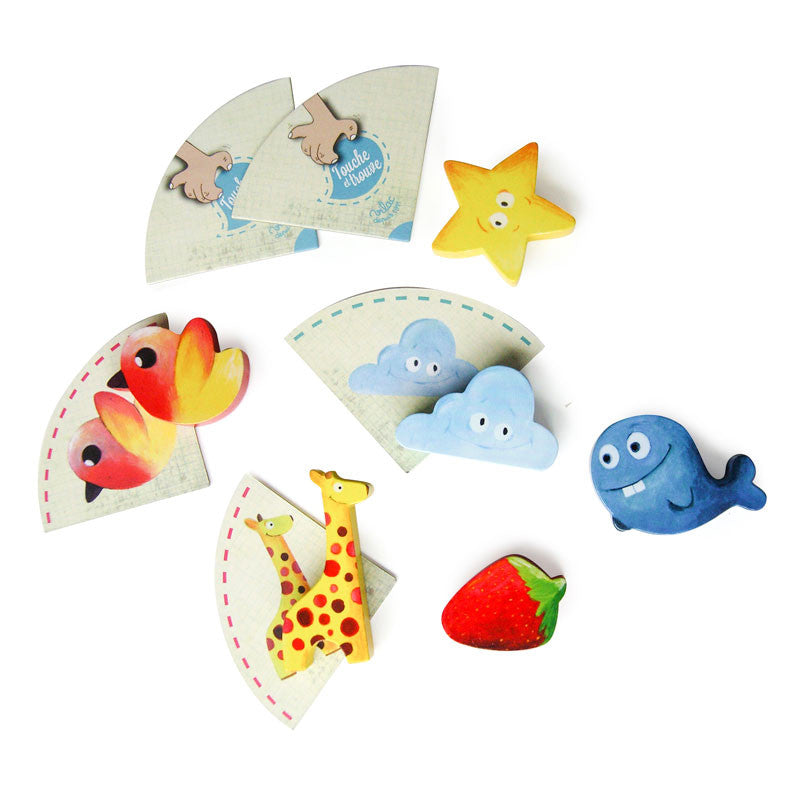 Vilac spel, Känn och hitta – sensorik- och motorikspel