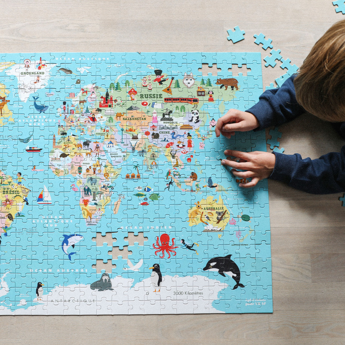 Vilac pussel, Världen - 500 bitar